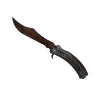 ★ Butterfly Knife | Rust Coat (Battle-Scarred)