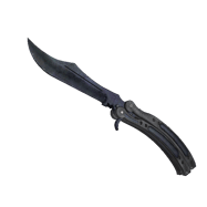 ★ Butterfly Knife | Blue Steel (Minimal Wear)