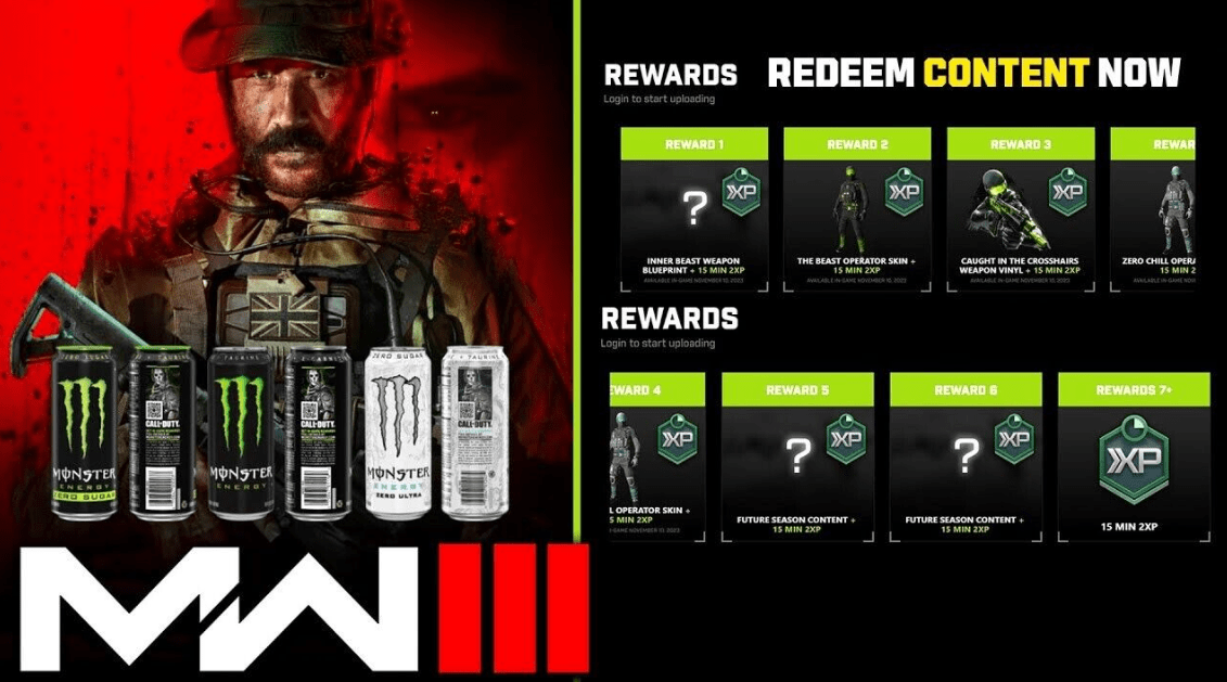 How to acquire the complimentary Call of Duty x Monster Energy operator skin in Modern Warfare 3 and Warzone - Image 4