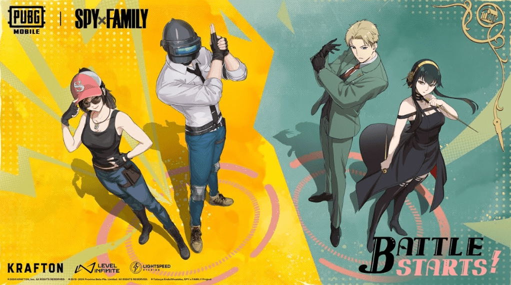 Take out foes as a sizzling assassin or a sophisticated agent in the Spy x Family partnership for PUBG - Image 1