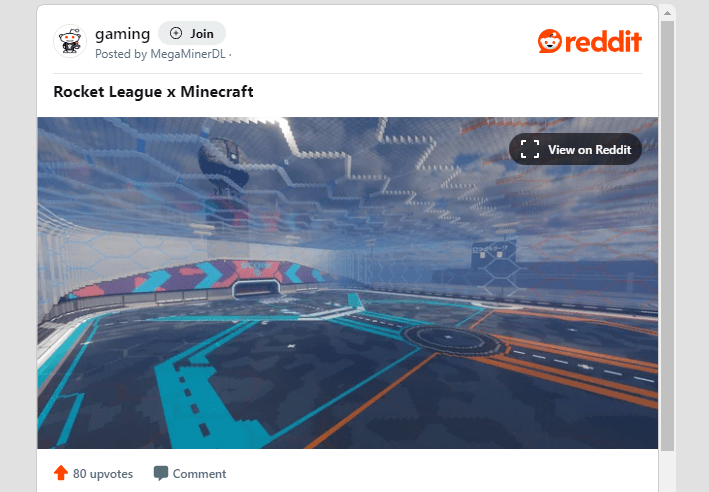 Minecraft Meets Rocket League: Player Constructs Spectacular Football Arena in Virtual Collaboration! - Image 3
