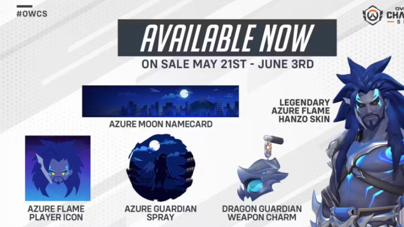 Limited Offer: Legendary Hanzo Azure Flame Skin in Overwatch 2 - Image 2