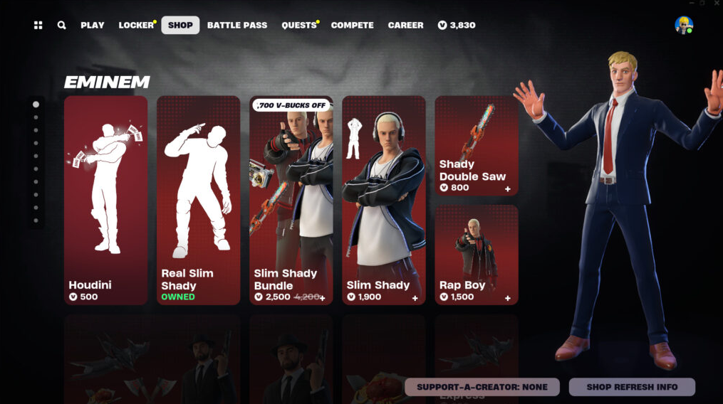 Eminem appears again in Fortnite with a reference to his latest video - Image 1