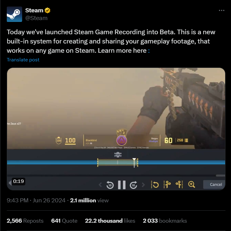 Empowering the Dota 2 Community Valve's In-Game Recording Feature