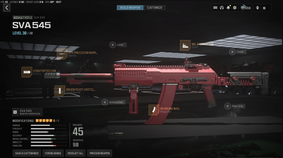 Melt your foes with this best SVA 545 loadout in MW3 Season 4 Reloaded