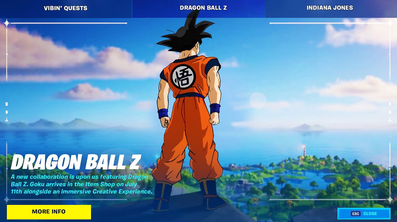 Fortnite Unleashes Explosive Dragon Ball Z Crossover with Three New Character Skins - Image 1