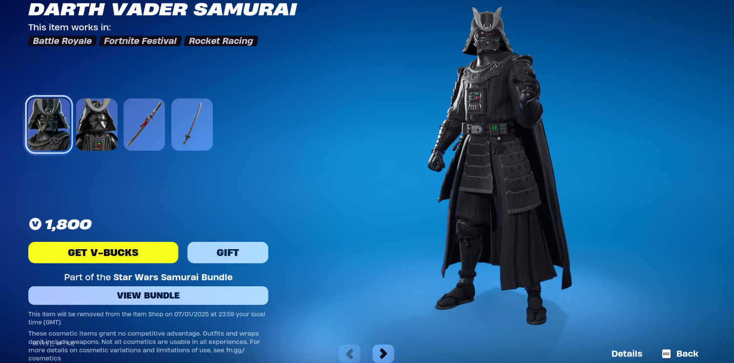Fortnite Gamer Unveils the Hidden Message on Darth Vader’s Katana - Image 1