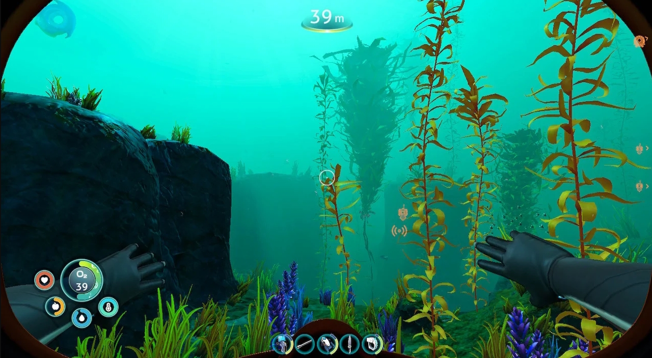 Cold, glaciers and harsh nature in Subnautica Below Zero