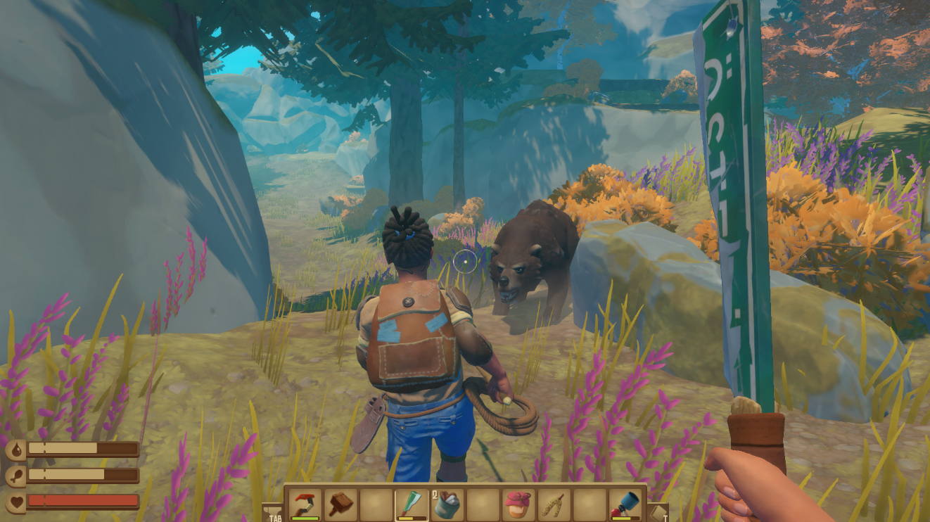 Raft encounter with a bear