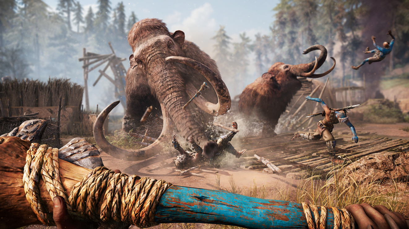 far cry primal mammoths and people