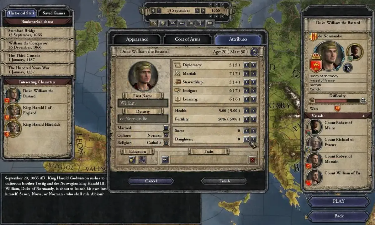 Crusader Kings 2 Character