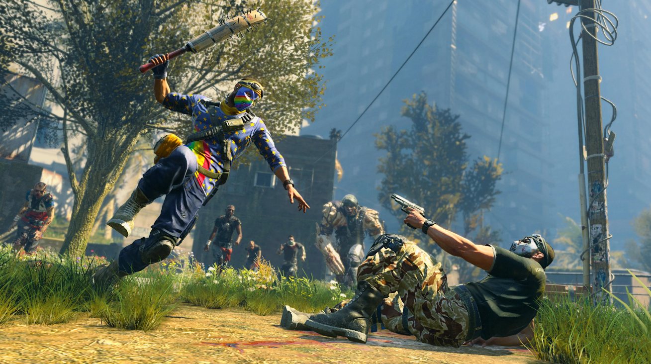 Dying Light Bad Blood characters with weapons