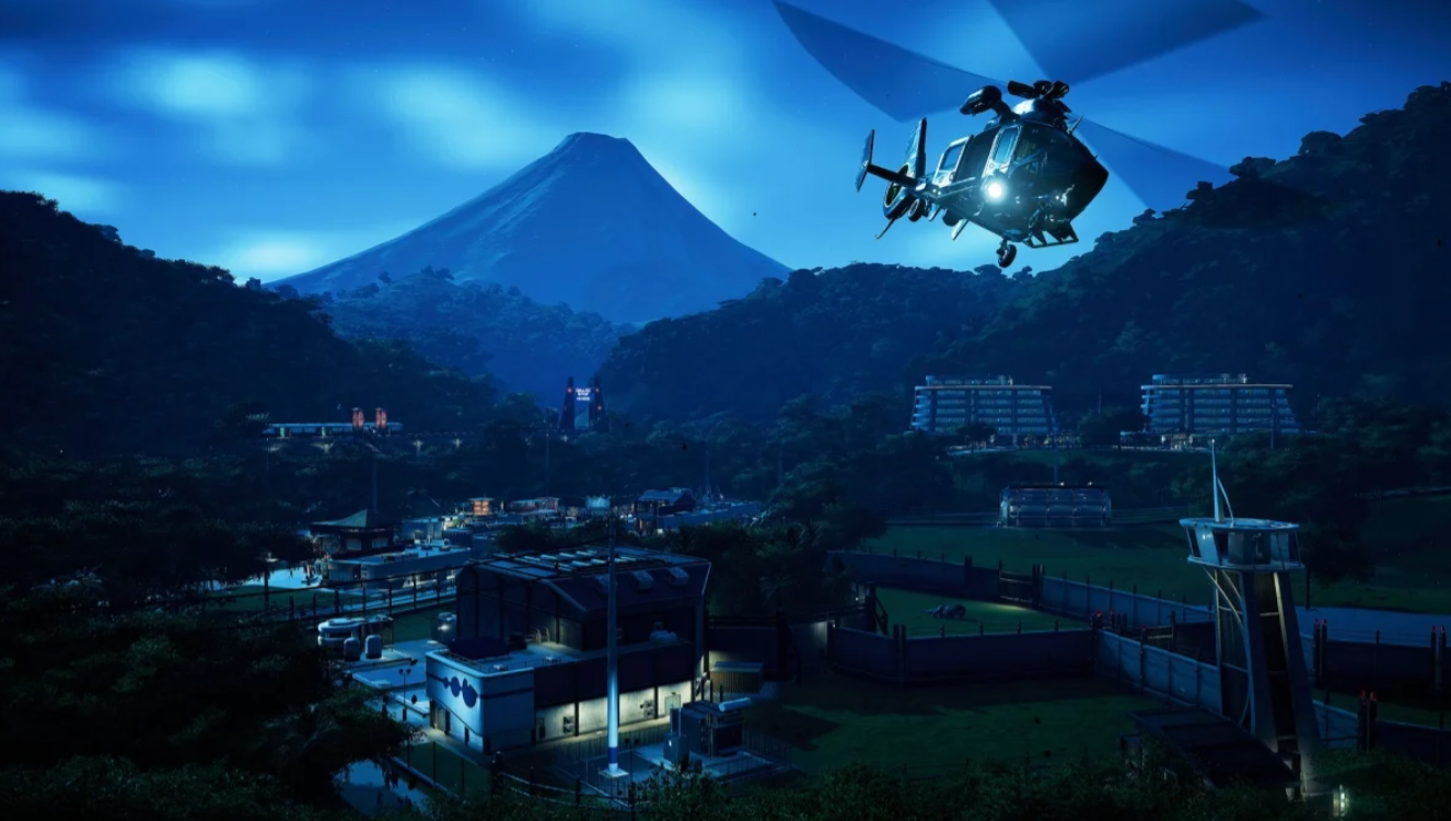 Jurassic World Evolution Evening Mountains