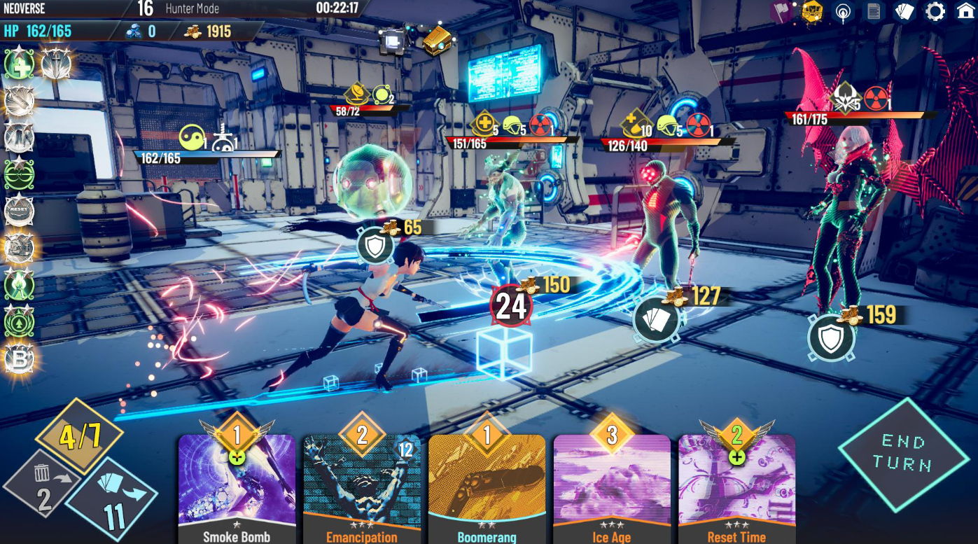 Neoverse combat and characters in skins