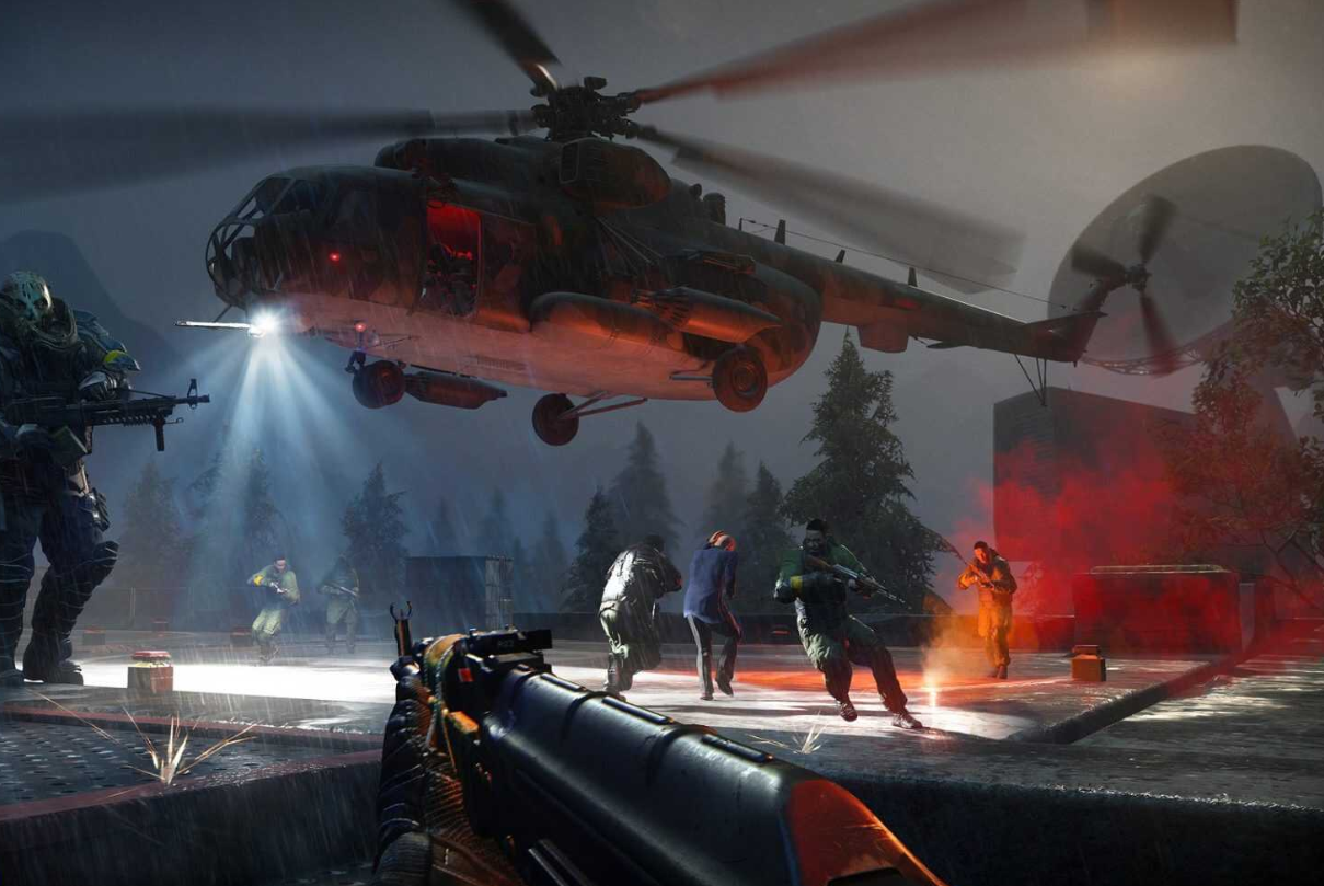 Sniper Ghost Warrior 3 helicopter and kalashnikov