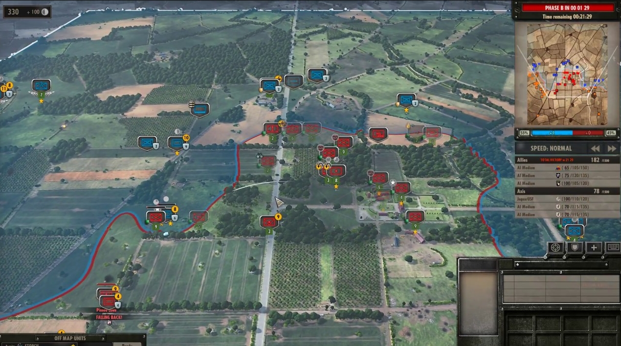 Battles for key points in Steel Division Normandy 44