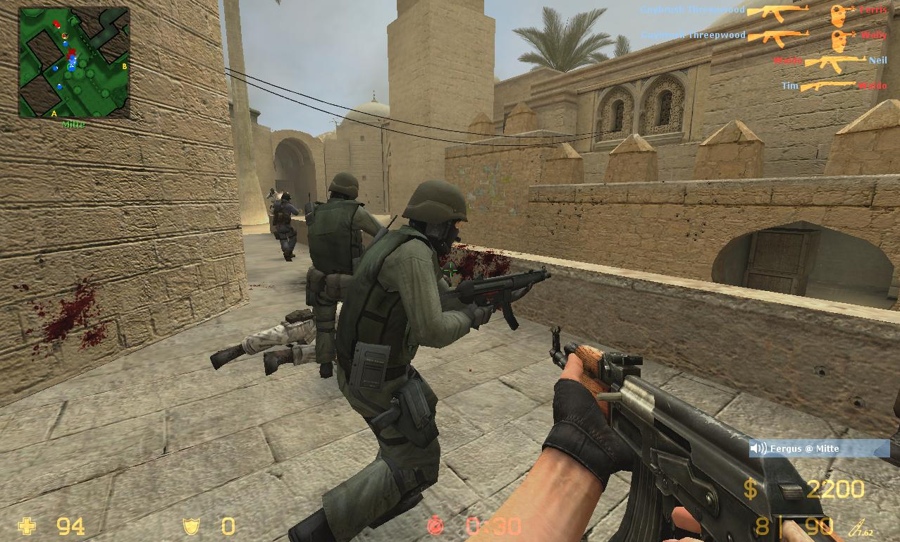 Counter-Strike Source dust 2 special forces