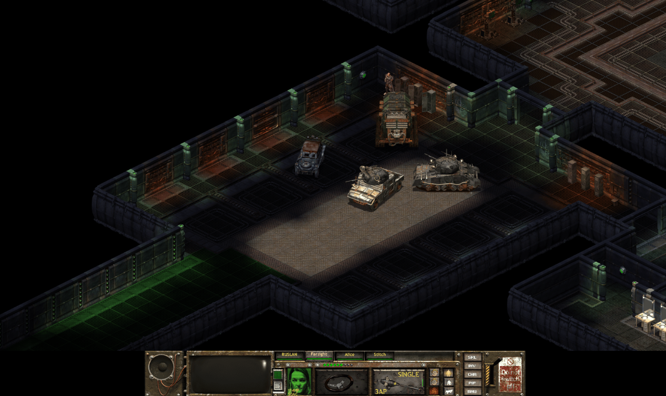 Fallout Tactics tanks equipment