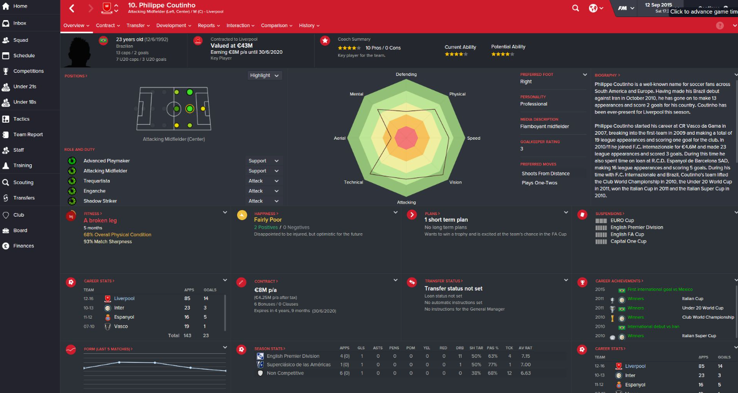 Football Manager 2016 corner