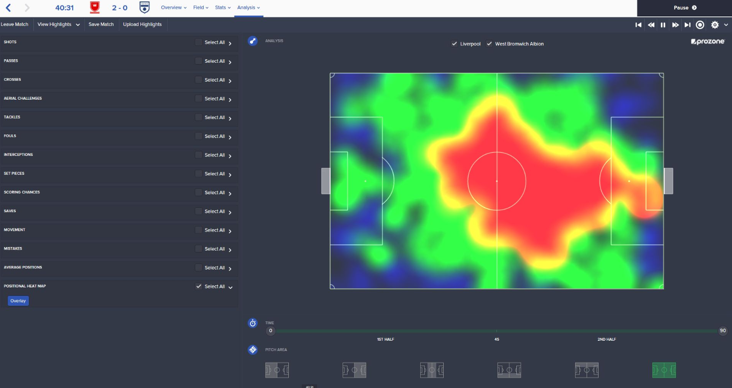 Football Manager 2016 field