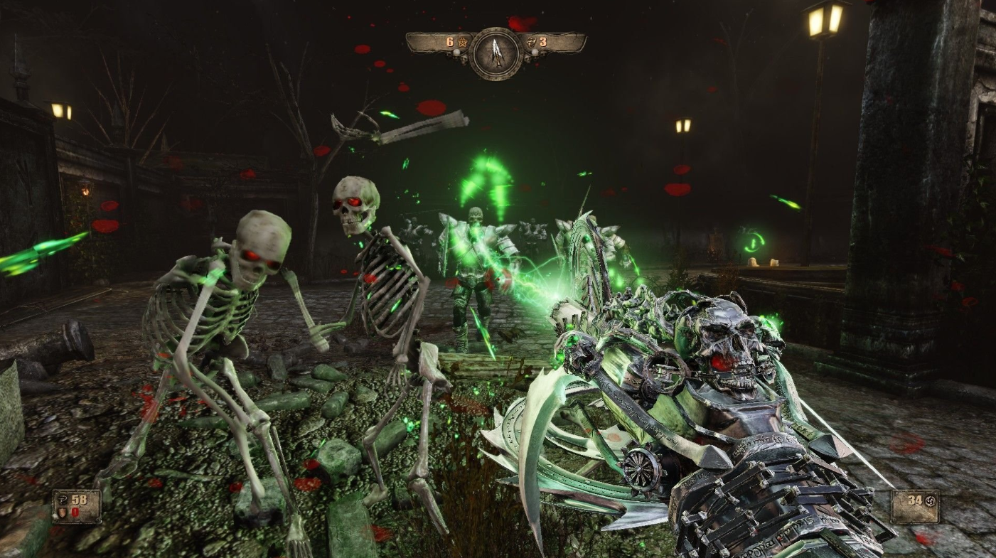 Painkiller Hell & Damnation laser and skeletons