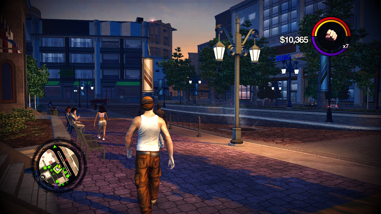Saints Row 2 in the city
