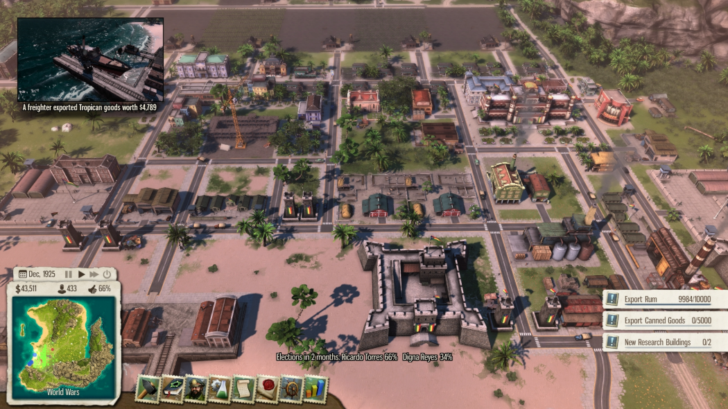 Tropico 5 roads and houses