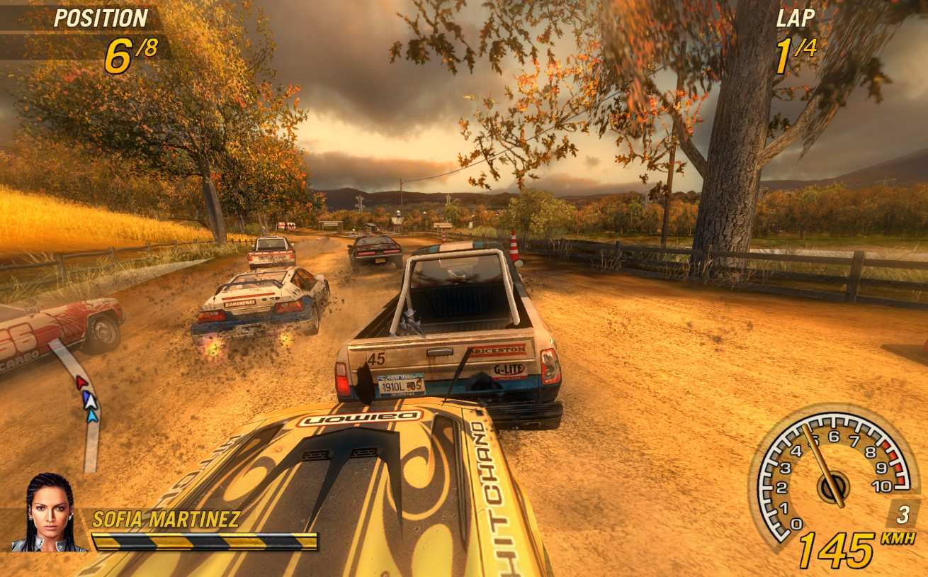 FlatOut 2 on the Earth Road