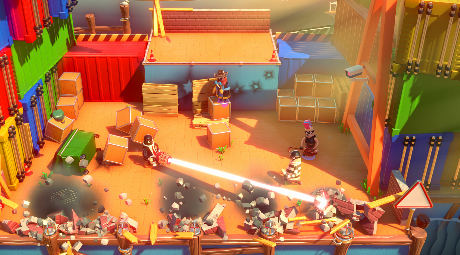 Rubber Bandits lots of destruction