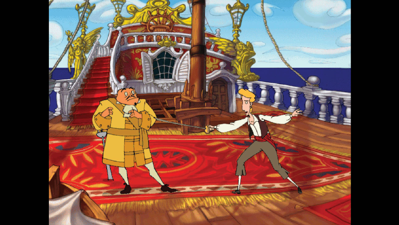 The Curse of Monkey Island battle