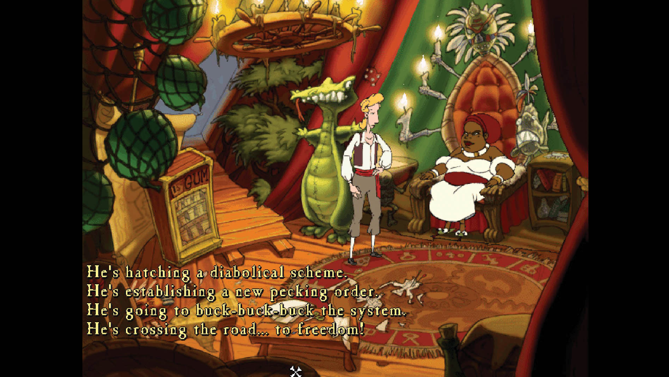 The Curse of Monkey Island gameplay