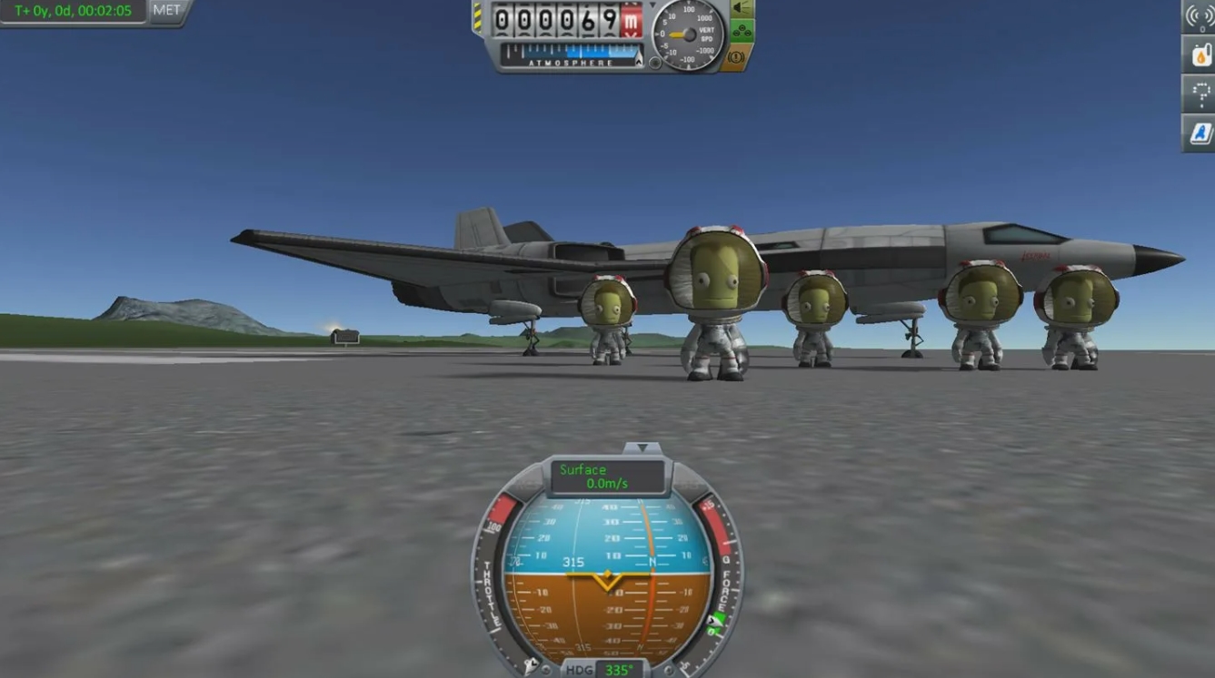 Physics and Flight Control in Kerbal Space Program