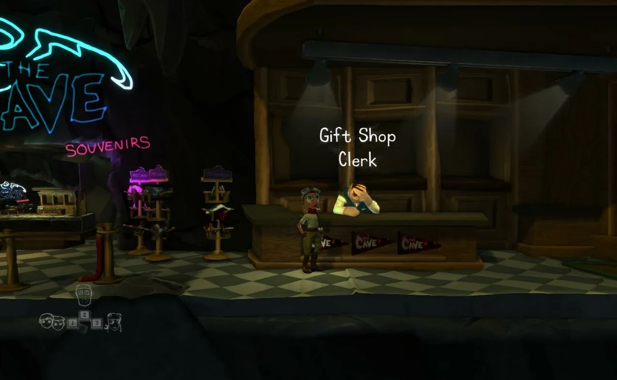Why are puzzles more important than jumping and fighting in The Cave