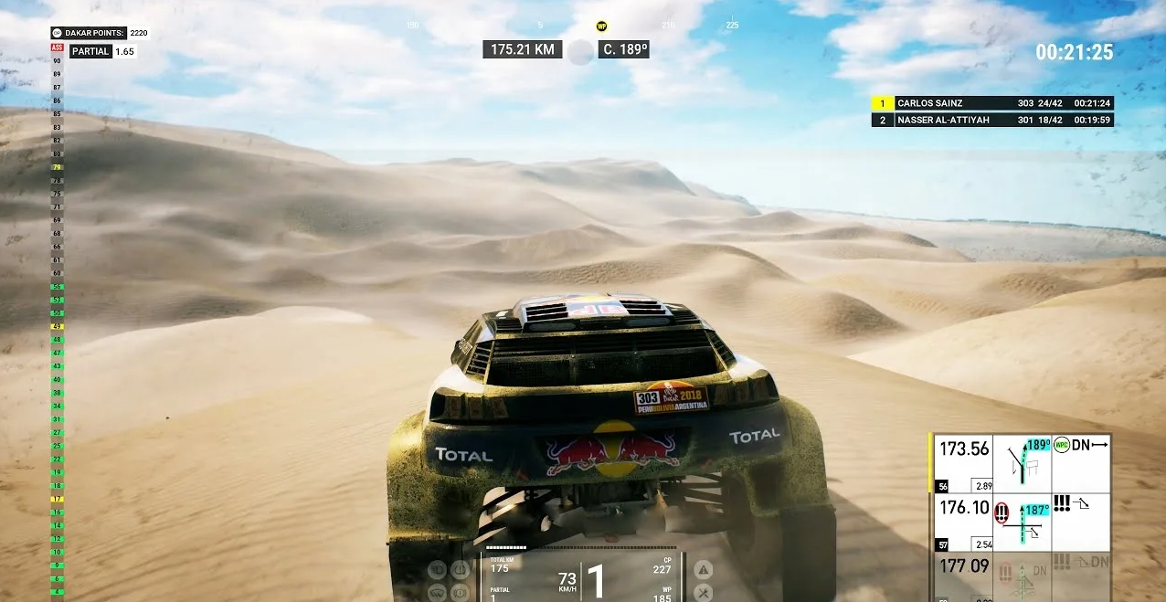 Dakar 18 game controls