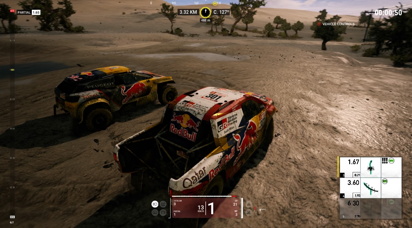 How the gameplay of Dakar 18 works