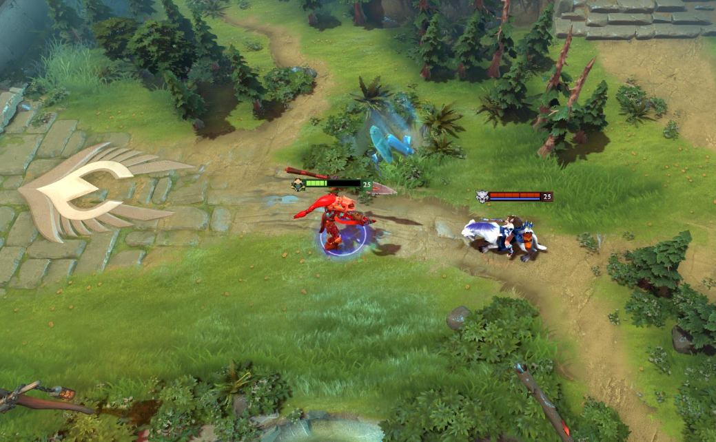 Huskar and Mirana on the line