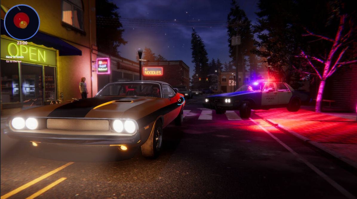 Night City in American Theft 80s