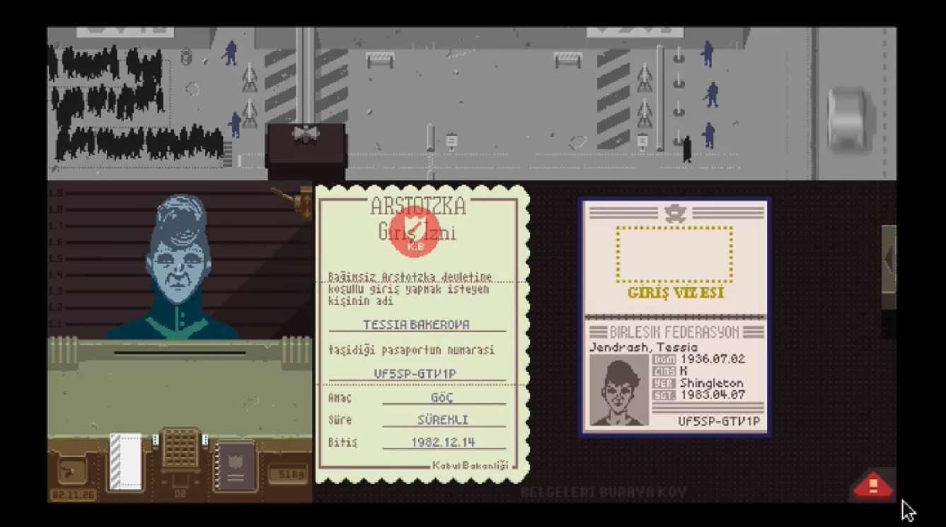 Is Arstotzka Truly a Dystopia or a Model of Survival