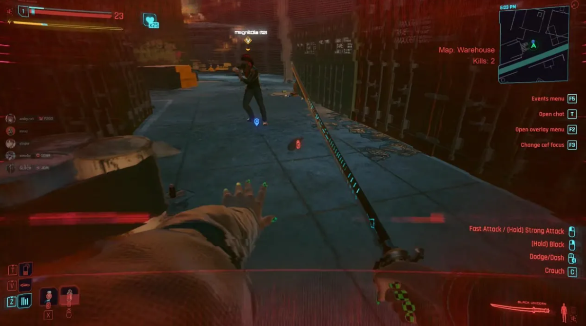 New footage of the Cyberpunk 2077 online mod