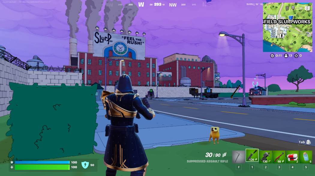 The Simpsons mini-season fortnite gameplay