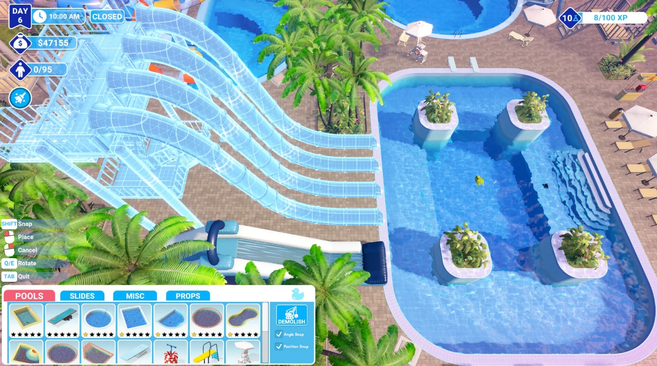 Waterpark Simulator Gameplay Basics