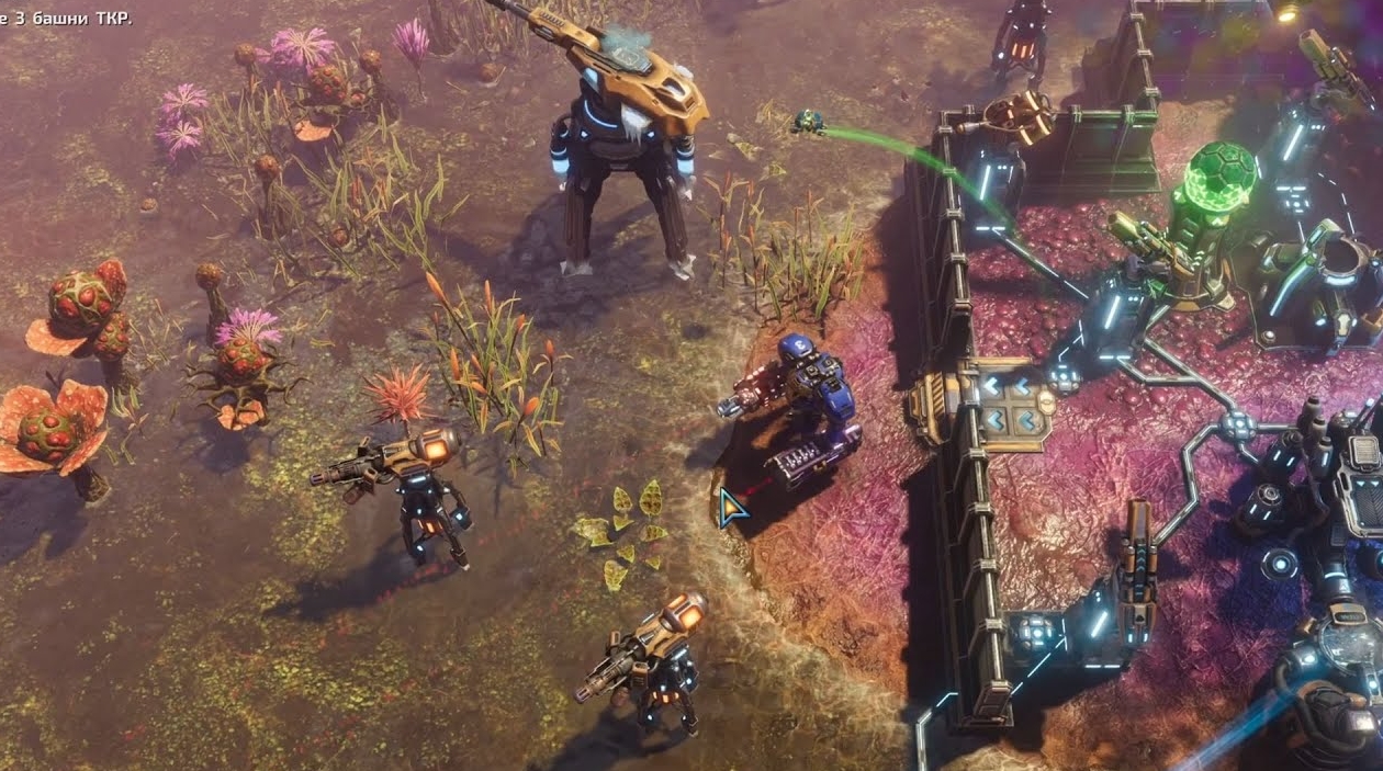 Combat and Biome Exploration in The Riftbreaker