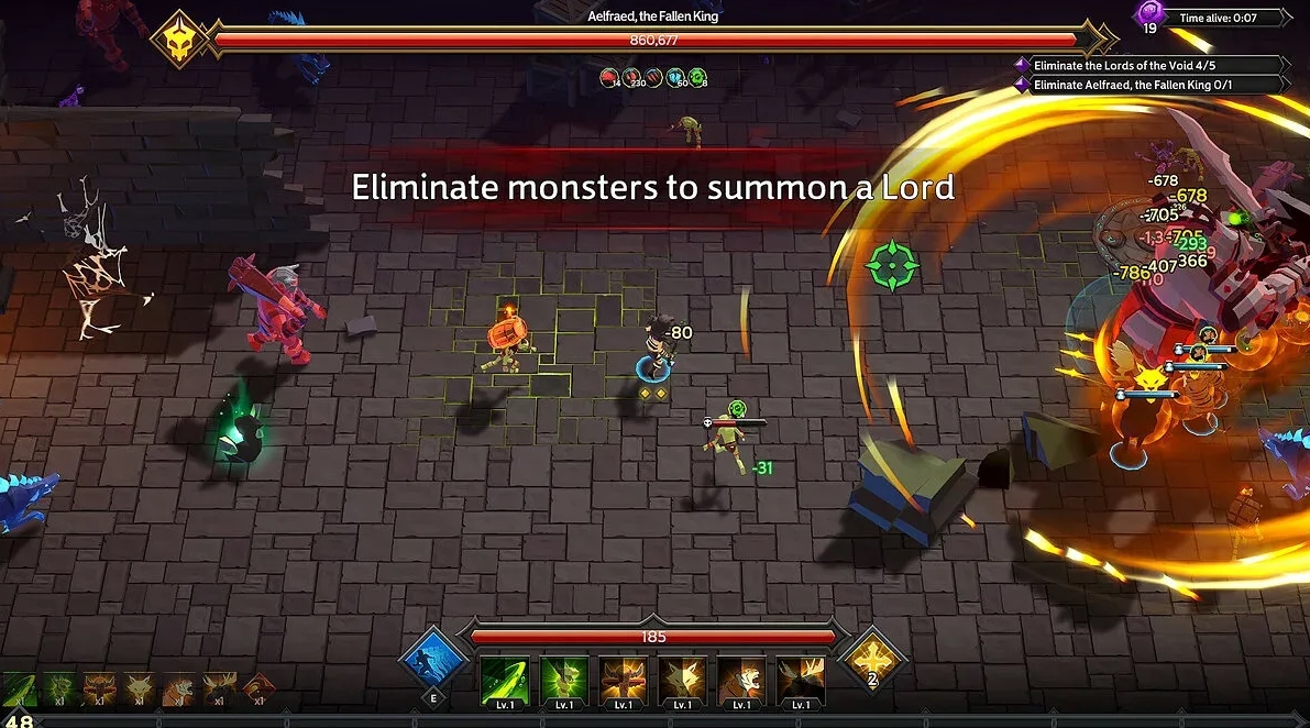 How gameplay and leveling work in Soulstone Survivors