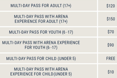 PokemonXP 2026 tickets multi day pass pricing