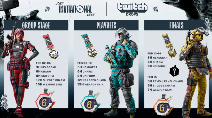 Rainbow Six Siege Six Invitational 2026: Official Twitch Drops Guide and Year 11 Reveal Events - Image 1