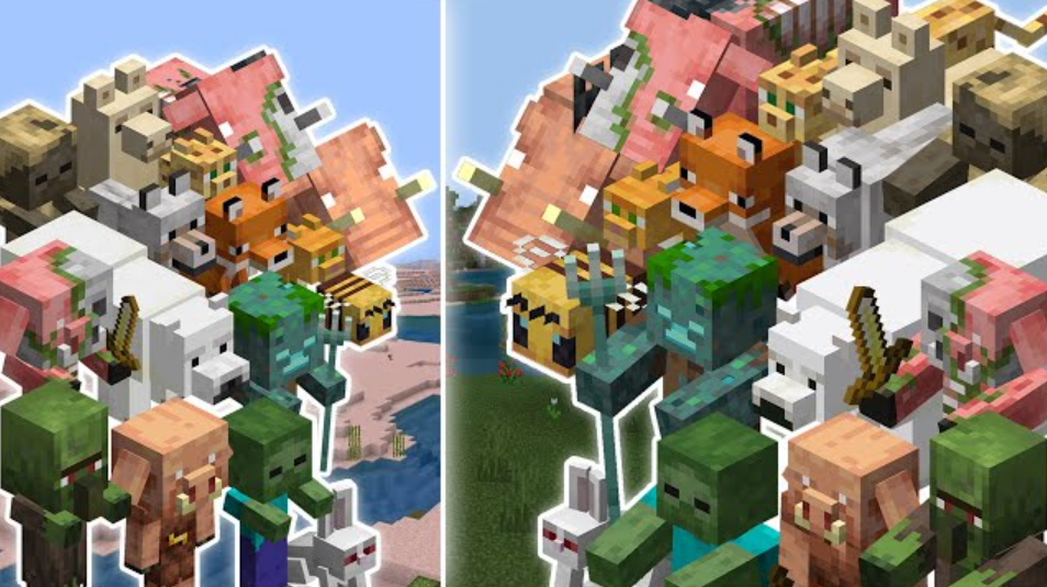 Baby and adult mobs