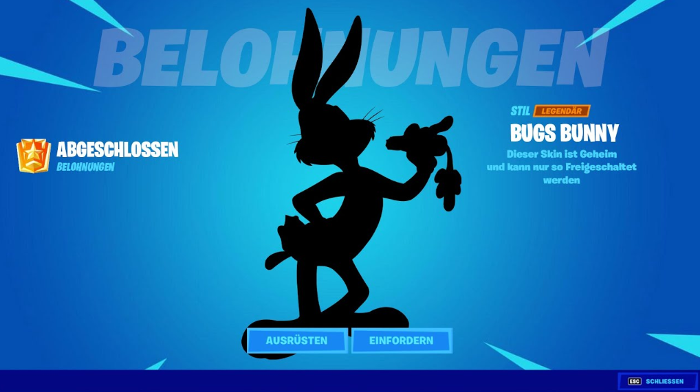 Bugs Bunny skin Fortnite