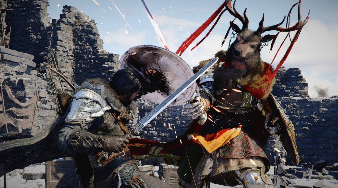 High graphics battle scene