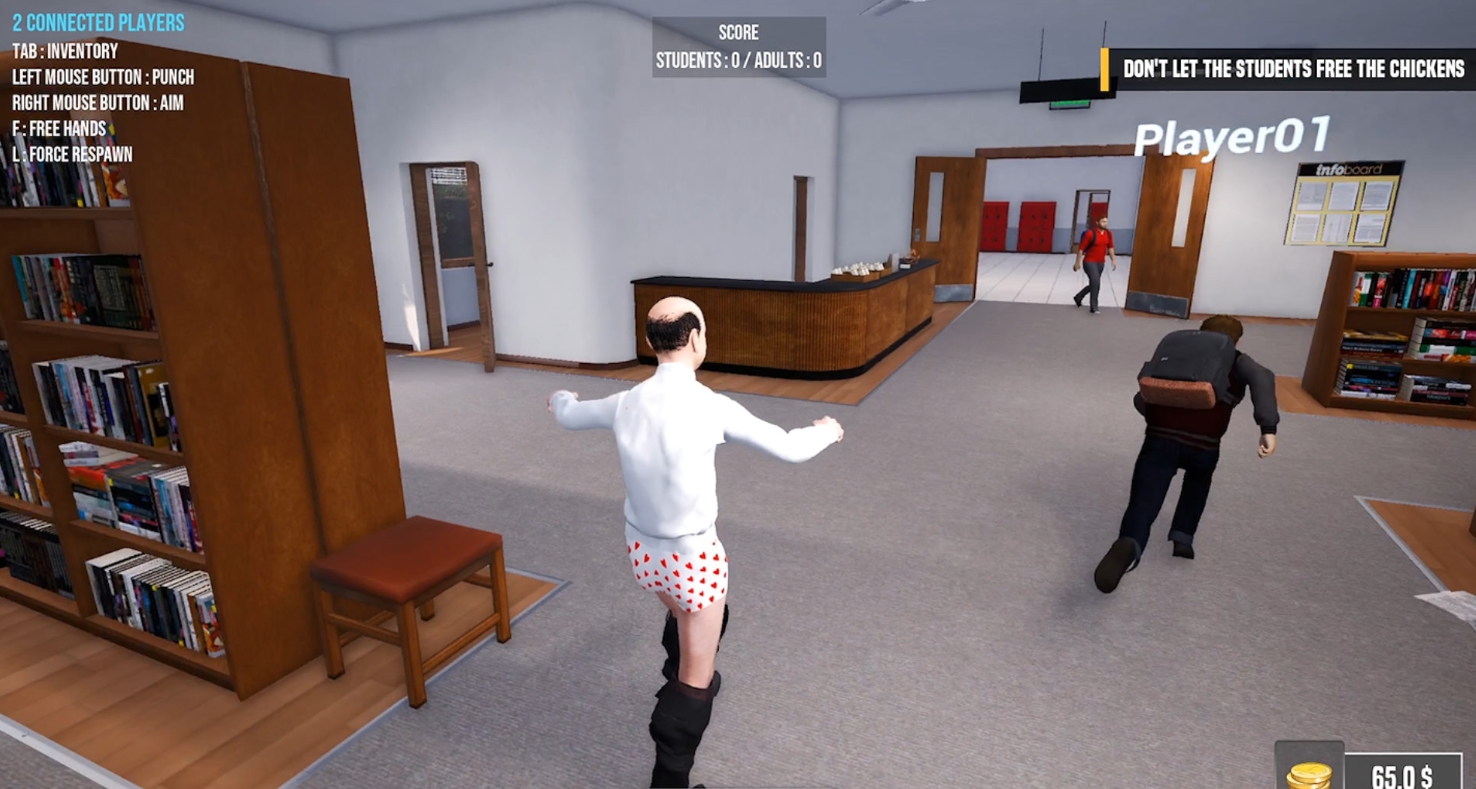 Gameplay of Bad Guys at School