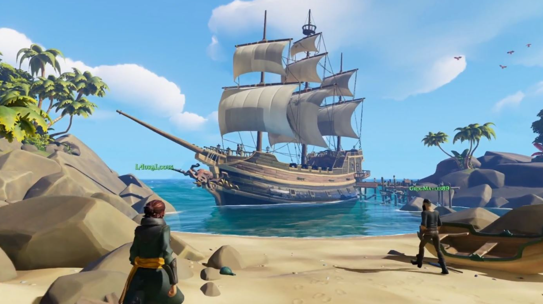 Sea of Thieves pirate crew gameplay